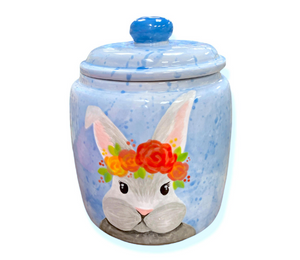 Geneva Watercolor Bunny Jar