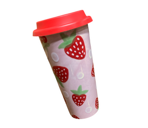 Geneva Strawberry Travel Mug