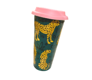Geneva Cheetah Travel Mug