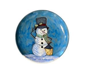 Geneva Rustic Glazed Snowman