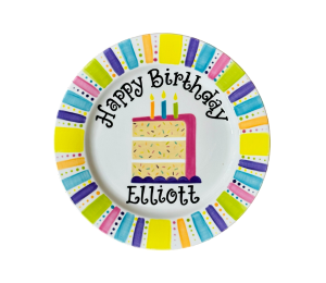 Geneva Birthday Cake Plate