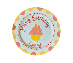 Geneva Birthday Cupcake Plate